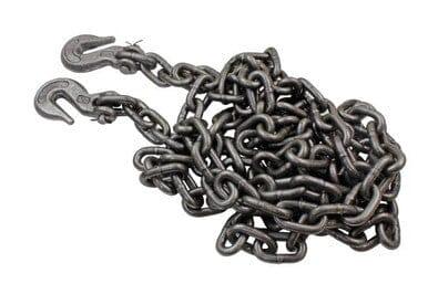 US PRO 4 Meter Steel Heavy Duty Towing Chain With Hooks 2450 KGS 9128