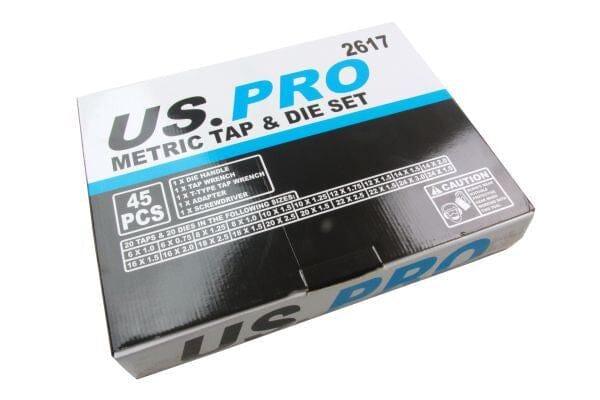 US PRO 45PC Metric Tap And Die Set 2617