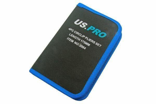 US PRO 4pc 7" Circlip, Snap Ring Pliers, Internal External 2064