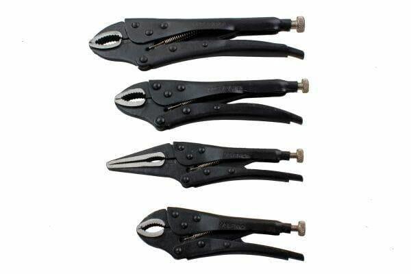 US PRO 4pc Locking Pliers Set 5" 6.5" 7" 10" Mole Vice Clamp 1676