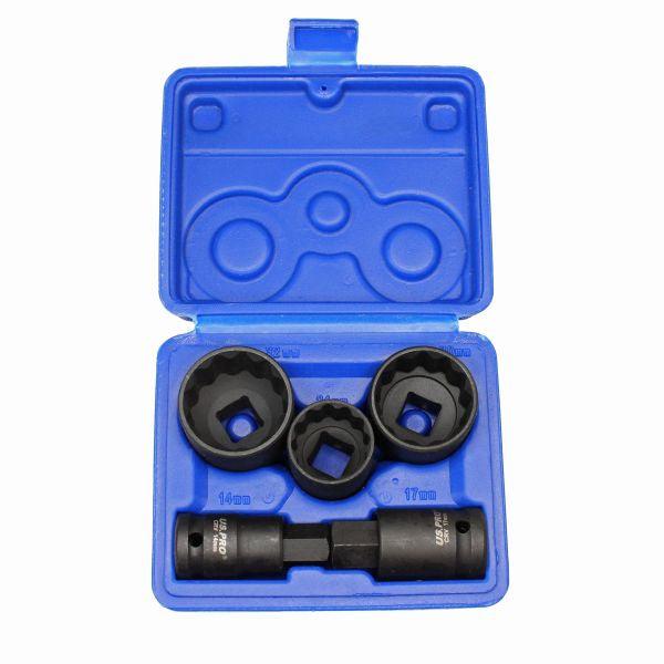 US PRO 5 Pc 1/2" Dr 12 Point Hub Impact Socket & Bit Set for VAG Vehicles 2085