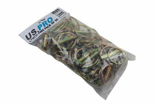 US PRO 50pc 10.00mm Lynch Pin Ring Clip Set 9025