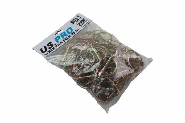 US PRO 50pc 6.00mm Lynch Pin Ring Clip Set 9023