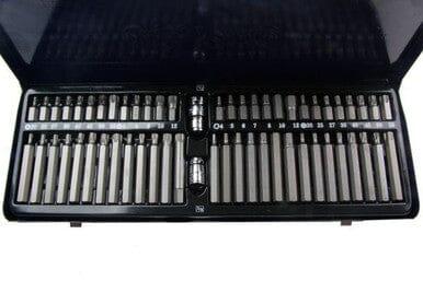 US PRO 58pc Hex Spline Torx and Security Torx Bit Set in Metal Case 1362