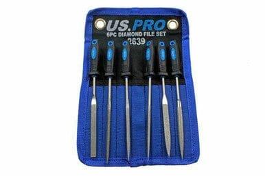 US PRO 6pc Diamond File Set 175mm 2639