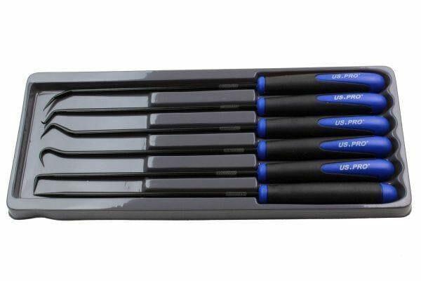US PRO 6pc Long Reach Pick And Hook Set For O Rings Hoses Clips Seals 5037