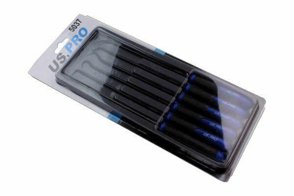 US PRO 6pc Long Reach Pick And Hook Set For O Rings Hoses Clips Seals 5037