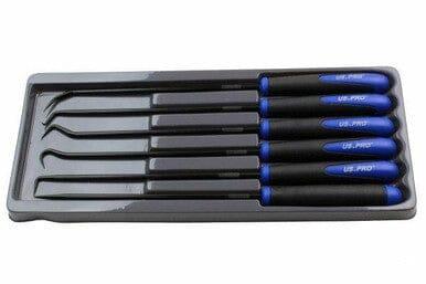 US PRO 6pc Long Reach Pick And Hook Set For O Rings Hoses Clips Seals 5037