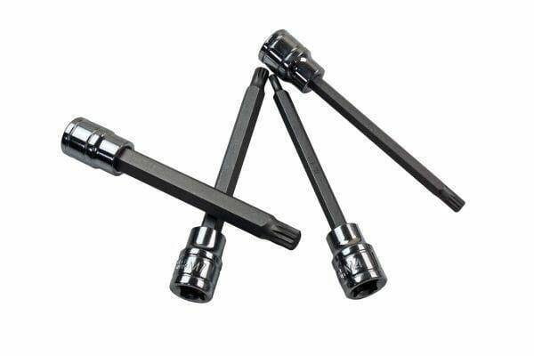 US PRO 7pc 3/8"dr 110mm Long Spline Bit Socket Set 4 - 10mm 1496