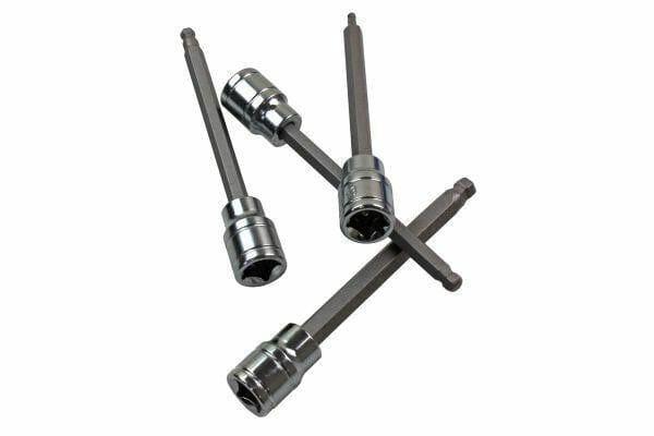 US PRO 7pc 3/8"Dr Long Ball End Hex Bit Socket Set 3 - 10mm Allen Key 1499