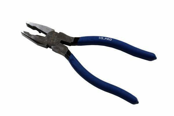 US PRO 8" 200mm 3pc Plier Set, Side Cutter, Long Nose, Combination Pliers 2070
