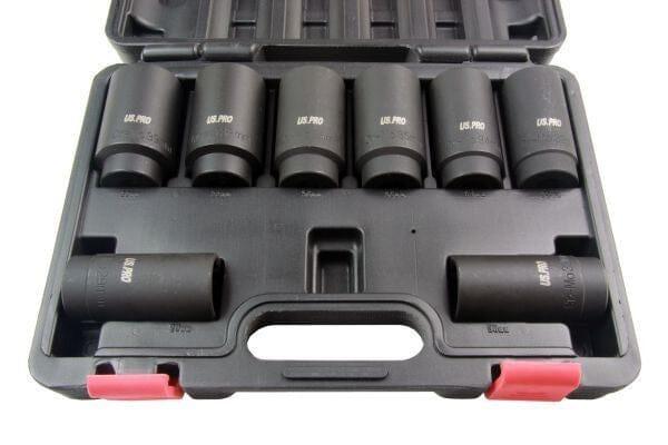US PRO 8PC 1/2" DR LUG NUT IMPACT SOCKET SET B1421