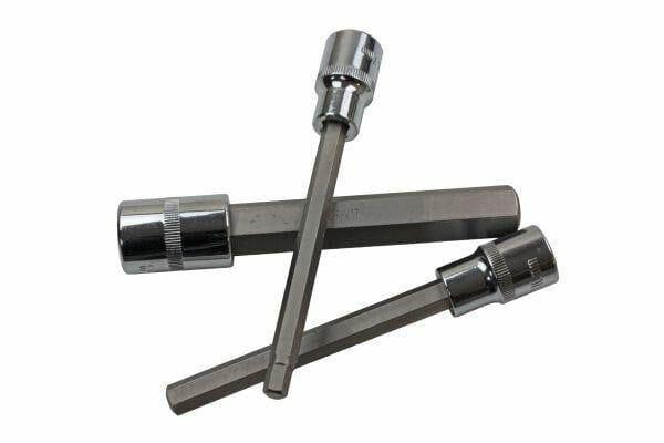 US PRO 8pc 1/2Dr  140mm Long Hex Bits Sockets Key Set Allen 5 - 17mm 2084