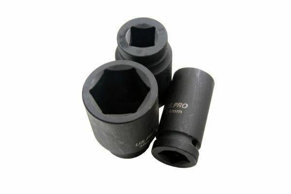 US PRO 8pc 3/4" Drive Deep Impact Sockets 24, 27, 29, 30, 32, 35, 36, 38mm 1386