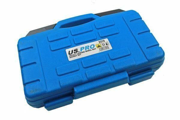 US PRO 9pc 1/2 dr Impact Locking Wheel Nut Socket Set 3374