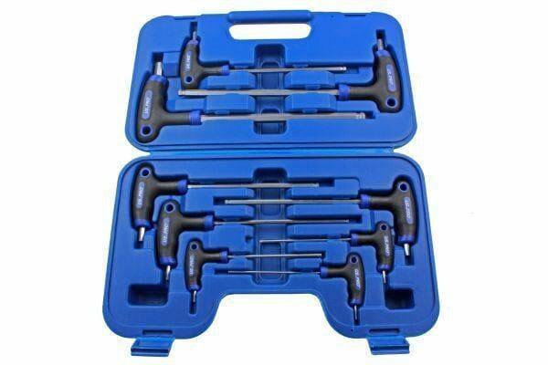 US PRO 9pc T Handle Hex Ball Set Allen Key 2mm - 10mm Ball End Hex Keys 1612