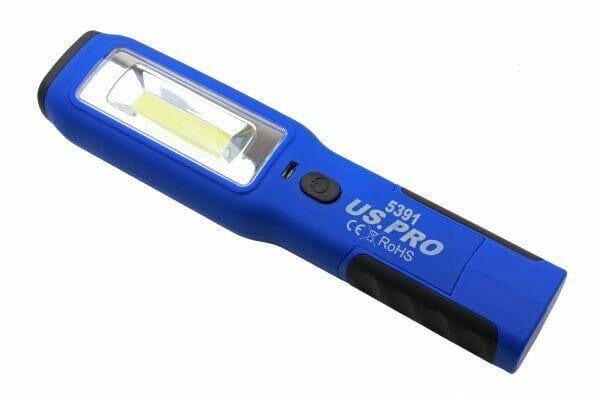 US PRO Blue & Black Super Bright Magbender Light - Inspection Light  - LED Torch 5391