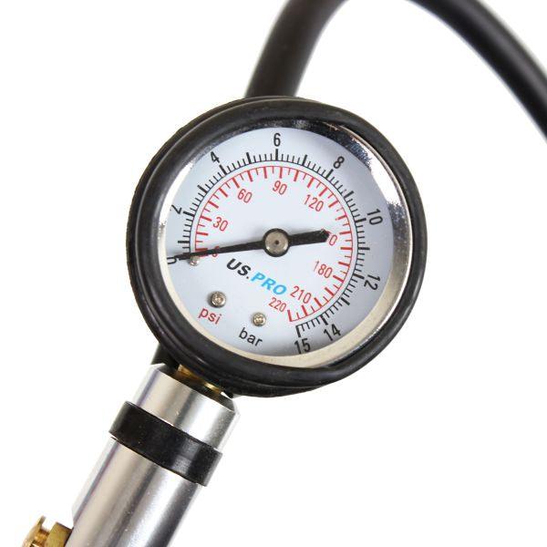 US PRO Compact Air Tyre Inflator with Dial Gauge Cars, Motorcycles 8808