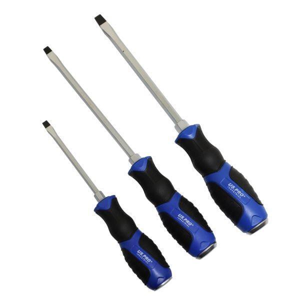 US PRO INDUSTRIAL 10pc Premium Screwdriver Set Slotted & Phillips Screwdrivers 4544