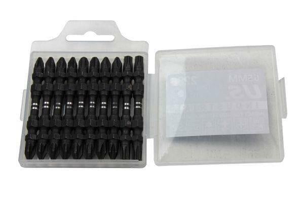 US PRO INDUSTRIAL 10PK MIXED 65MM Double End Impact Torsion Screwdriver Bits 2286