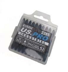 US PRO INDUSTRIAL 10PK PZ2 65MM Double End Impact Torsion Screwdriver Bits 2285