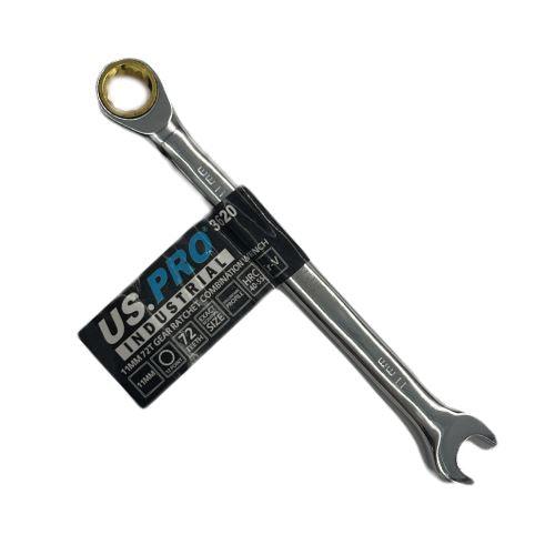 US PRO INDUSTRIAL 11mm Gear Ratchet Combination Spanner Wrench 72th 12 Point 3620