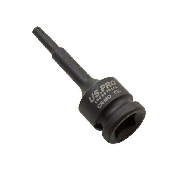 US PRO INDUSTRIAL 1/2" DR Impact Torx Bit Socket T30 X 78MM 3359