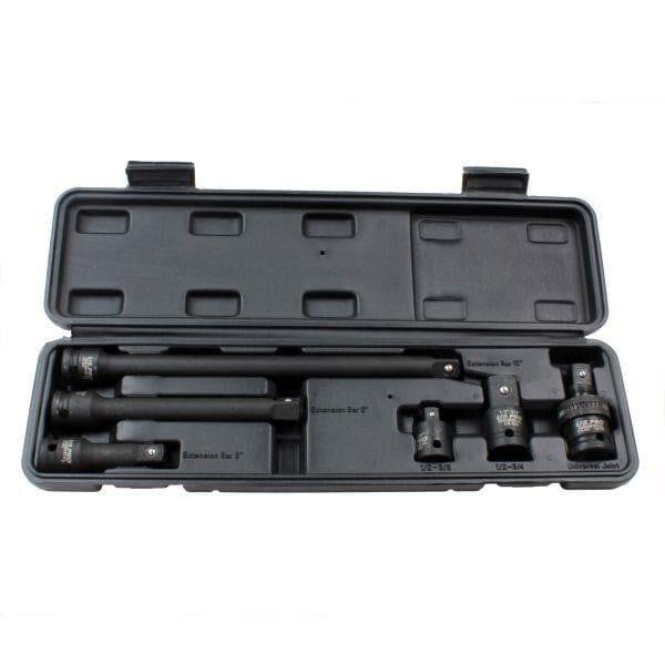 US PRO INDUSTRIAL 1/2" Drive Impact Accessory Set Extension, Reducer, UJ, Wobble 3464