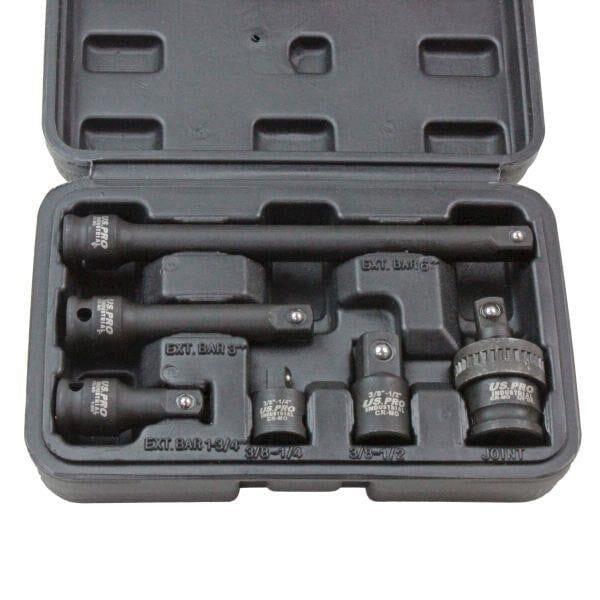 US PRO INDUSTRIAL 3/8" Dr Impact Adapter Extension Bars Set UJ Step Up/Down 3463