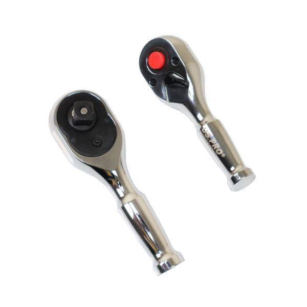 US PRO INDUSTRIAL 3/8" Drive 90T Stubby ratchet With Straight Metal Handle 4222