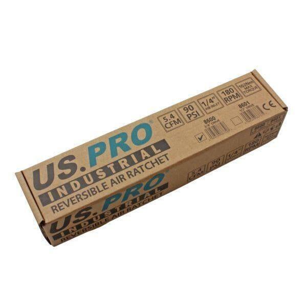 US PRO INDUSTRIAL 3/8" Drive Reversible High Torque Air Ratchet 8600