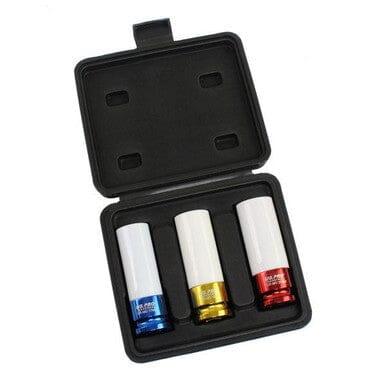 US PRO INDUSTRIAL 3PC 1/2" DR Anti-slip Alloy Wheel Impact Socket Set 3855