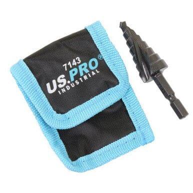 US PRO INDUSTRIAL 6 - 18mm Nitride Coated M2 Step Drill 1/4" Hex Shank 7143