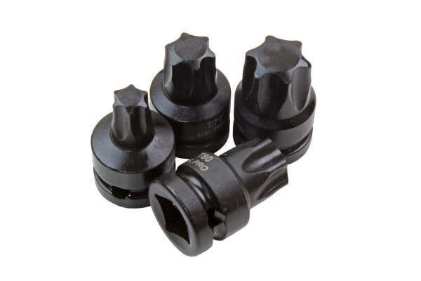 US PRO INDUSTRIAL 6PC 1/2" DR Impact Star Bit Sockets Set T55 - T100 3716