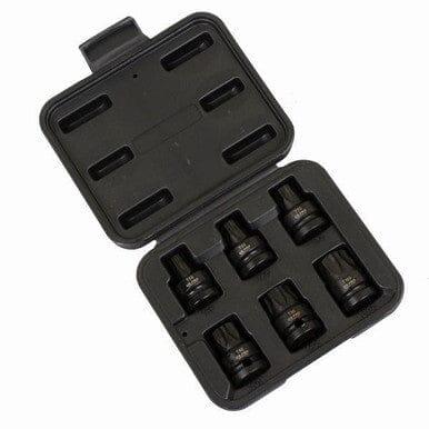 US PRO INDUSTRIAL 6PC 1/2" DR Impact Star Bit Sockets Set T55 - T100 3716
