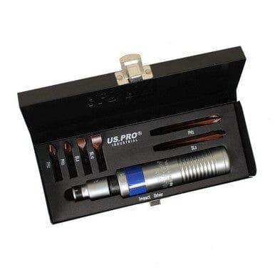 US PRO Industrial Impact Driver Set 7pc With S2 Bits 1/2" Square DR Hex Chuck 2293