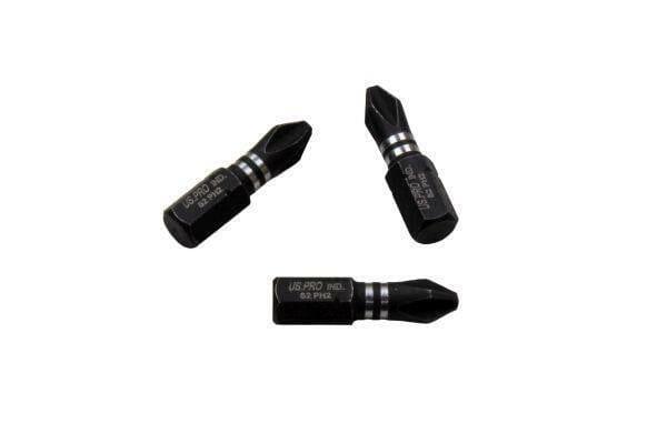US PRO INDUSTRIAL Pack Of 20 PH2 PZ2 PZ3 25MM Impact Torsion Screwdriver Bits 2281
