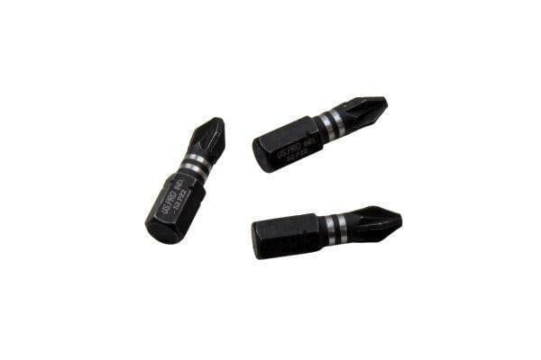 US PRO INDUSTRIAL Pack Of 20 PZ2 25MM Impact Torsion Screwdriver Bits 2280