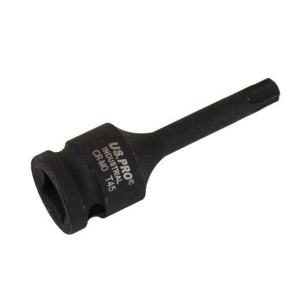US PRO INDUSTRIAL T45 X 78MM 1/2" DR Impact Star Bit Torx Socket 3937