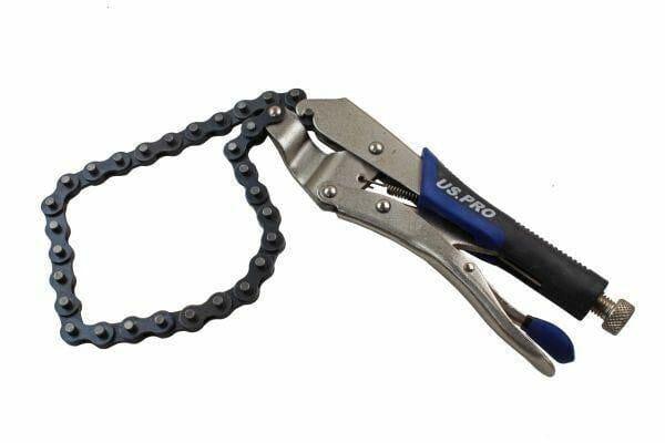 US PRO Locking Chain Snap Wrench Spanner Car Oil Filter Remover 1678