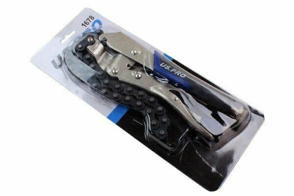 US PRO Locking Chain Snap Wrench Spanner Car Oil Filter Remover 1678