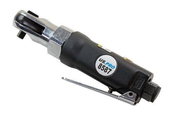 US PRO Stubby 1/4"dr Air Ratchet 8587