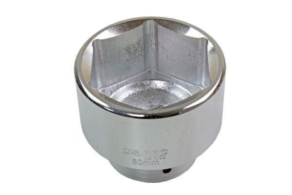 US PRO Tools 1" DR 6 Point 80mm Shallow Socket 1498