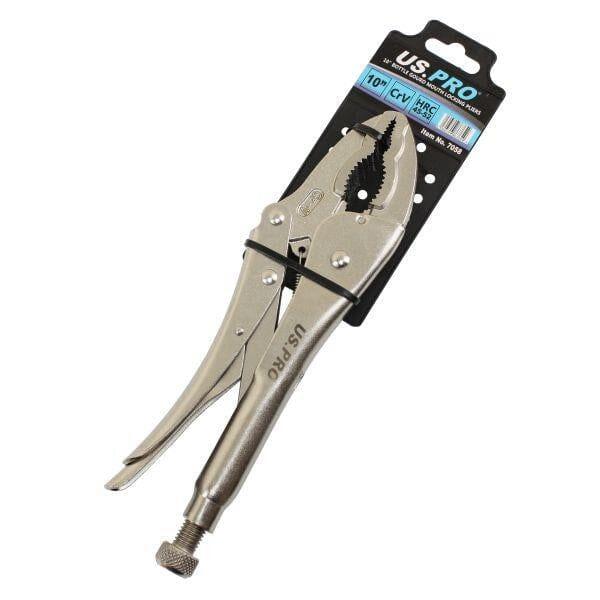 US PRO Tools 10" Inch Bottle Gourd Shaped Jaw Locking Pliers 7058