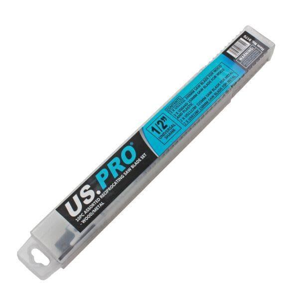 US PRO Tools 10PC Assorted Reciprocating Recip Saw Blades For Wood & Metal 9170