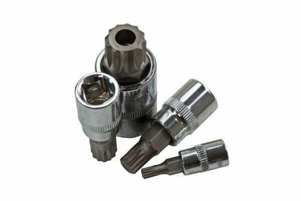 US PRO Tools 10pc Triple Square Spline Bit Sockets In Foam Tray 3388