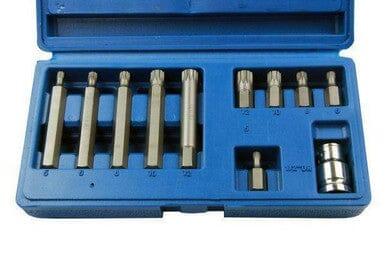 US PRO Tools 11PC 1/2" DR Short & Long Spline Bit Set M5, M6, M8, M10, M12 2098