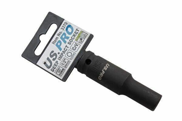 US PRO Tools 1/2" DR 10mm 6PT Deep Impact Socket 3370