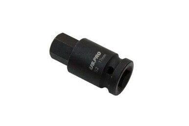 US PRO Tools 1/2" Dr Impact Hex Bit Socket M17 X 55MM 3323