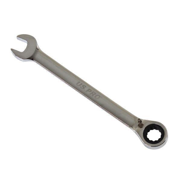 US PRO Tools 12mm Reversible Ratchet Spanner Wrench 72 Teeth Open & Ring End Wrench 3669